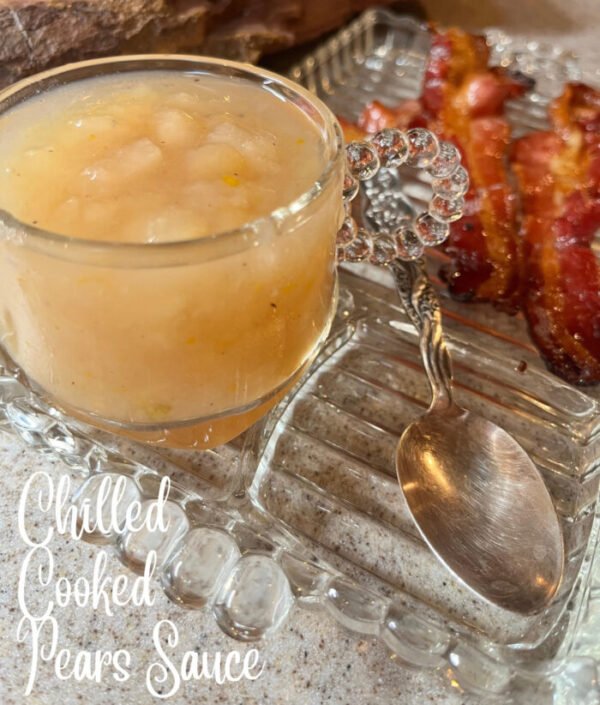 Chilled Cooked Pear Sauce