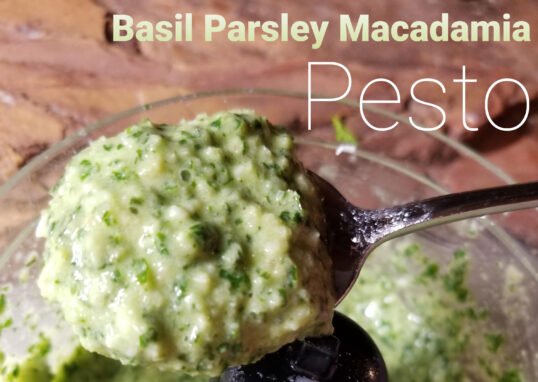 Basil Parsley Macadamia Pesto