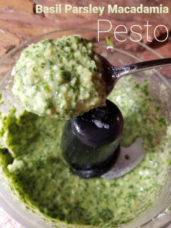 Basil Parsley Macadamia Pesto