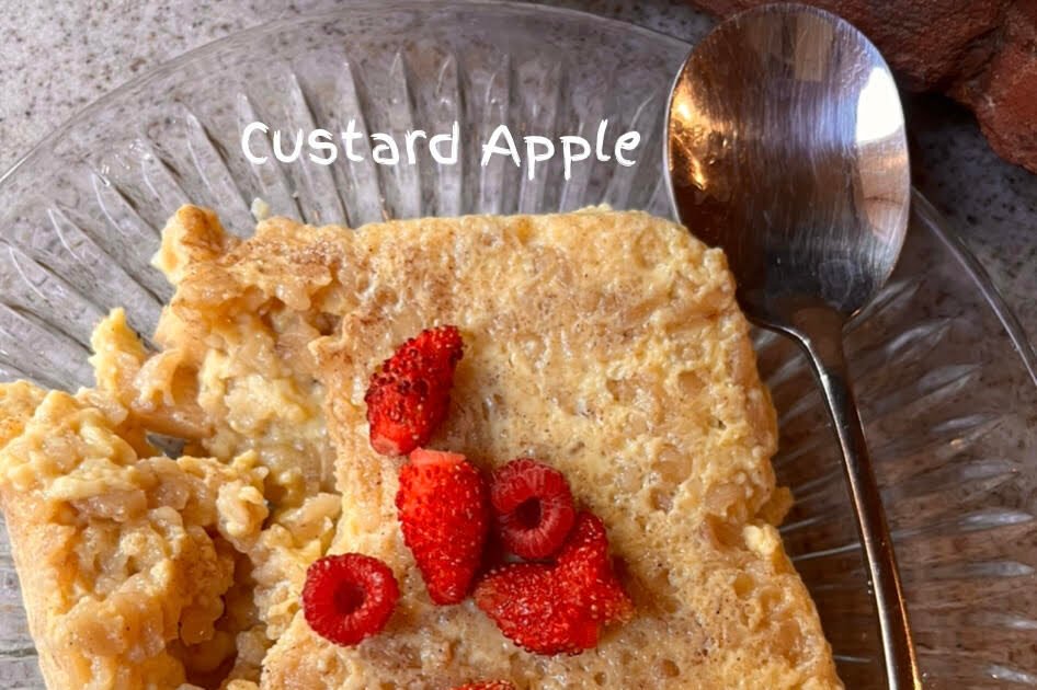 Custard Apple Baked Oats