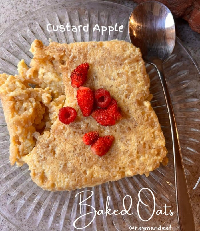 Custard Apple Baked Oats