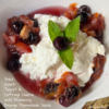 Dried Greek Yogurt & Cottage Cheese with Blueberry Orange Marmalade Sauce