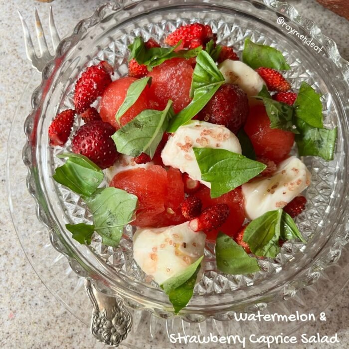 Watermelon & Strawberry Caprice Salad