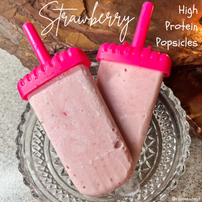 Strawberry High Protein Popsicles