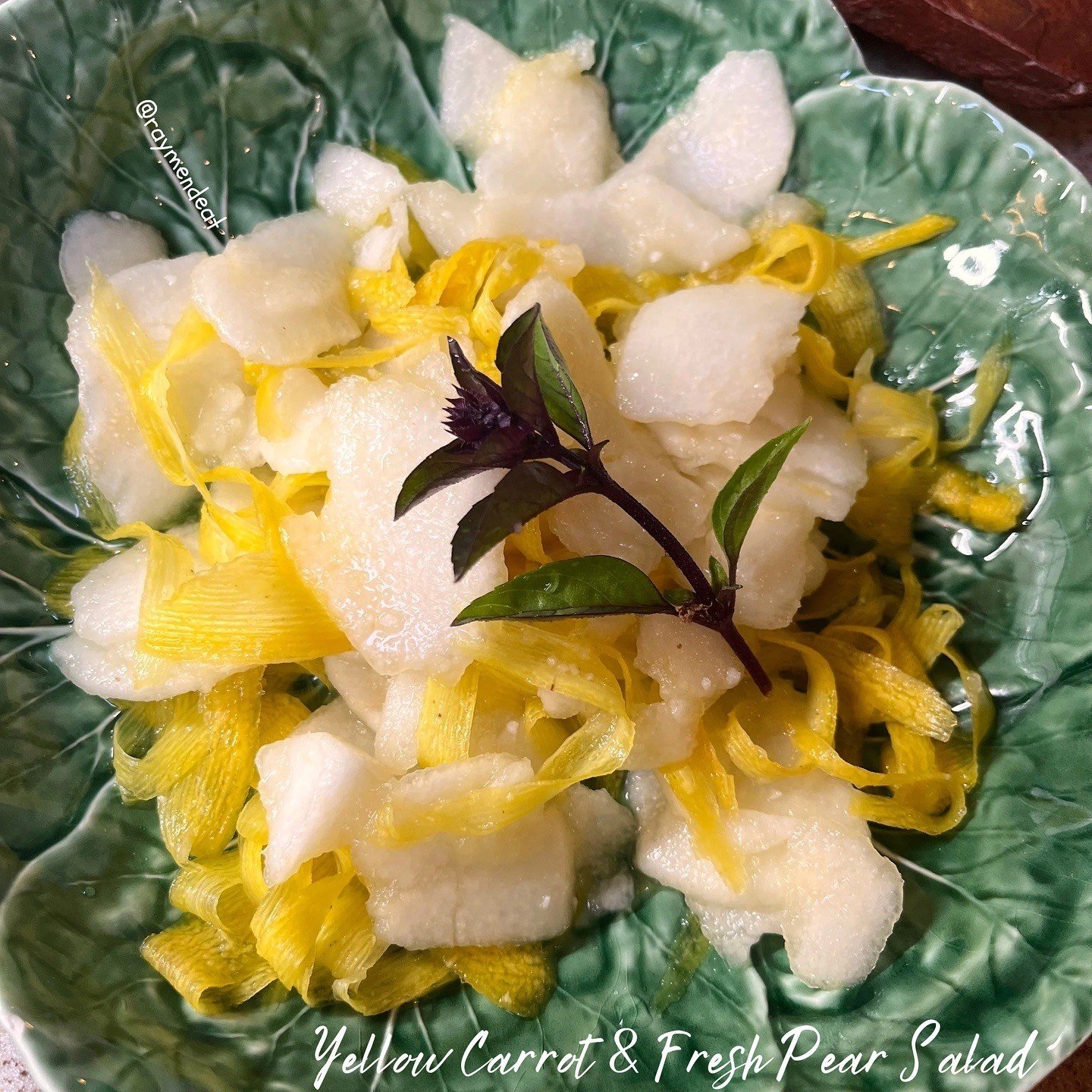 Yellow Carrot & Fresh Pear Salad